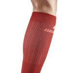 CEP Women's The Run Socks Tall v4 - Red/Off White