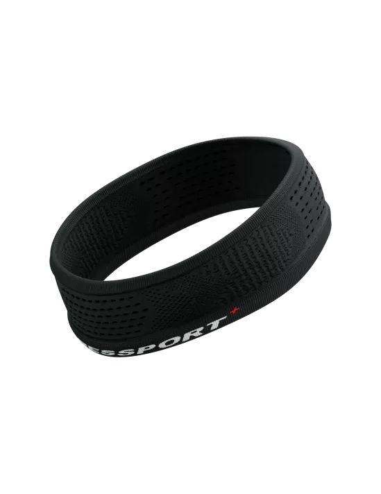Compressport Unisex's Thin Headband On/Off - Black