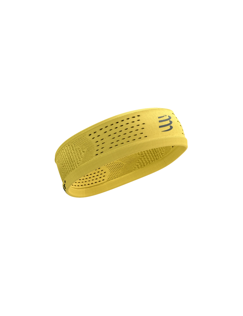 Compressport Unisex's Thin Headband On/Off - Ceylon Yellow