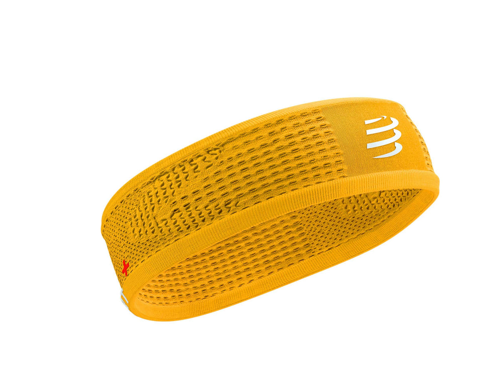 Compressport Unisex's Thin Headband On/Off - Citrus