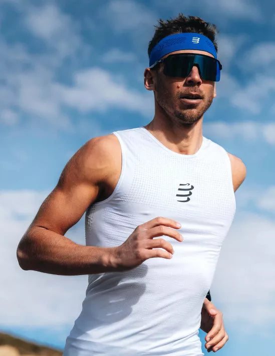 Compressport Unisex's Thin Headband On/Off - Dazz Blue