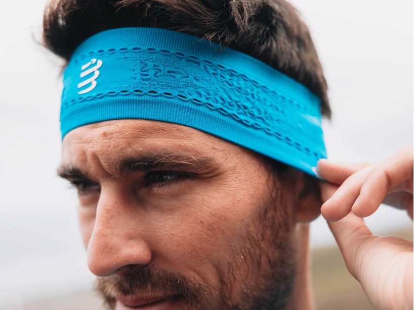 Compressport Unisex Thin Headband ON/OFF - Hawaiian Ocean
