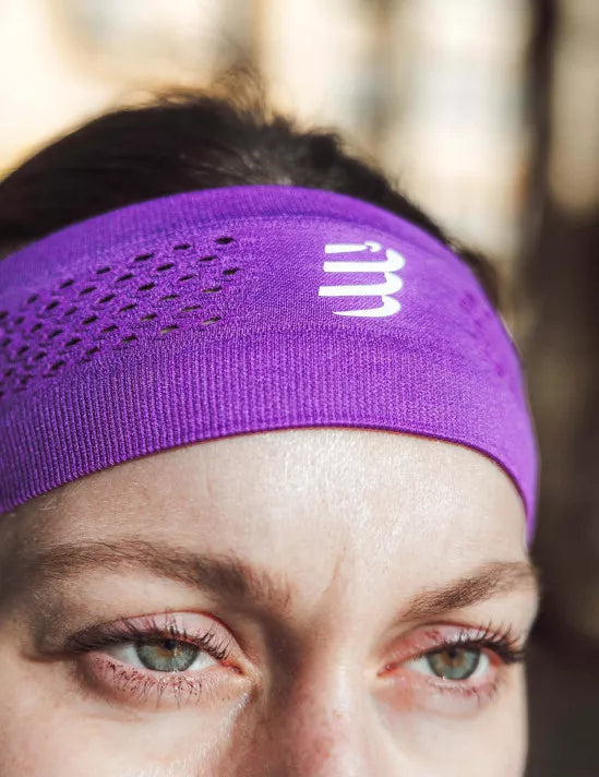 Compressport Unisex's Thin Headband On/Off - Lilac