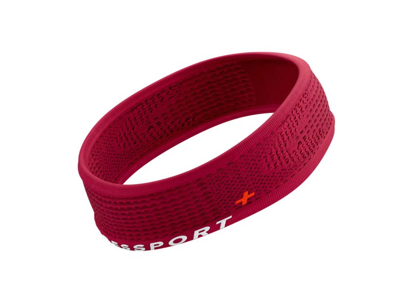 Compressport Unisex Thin Headband ON/OFF - Persian Red
