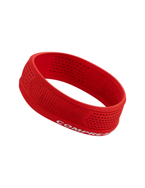 Compressport Unisex's Thin Headband On/Off - Red