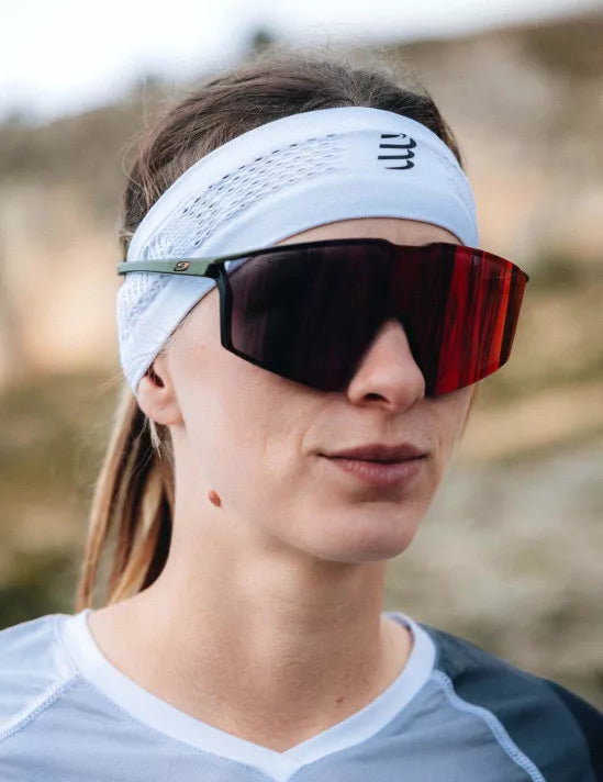Compressport Unisex's Thin Headband On/Off - White