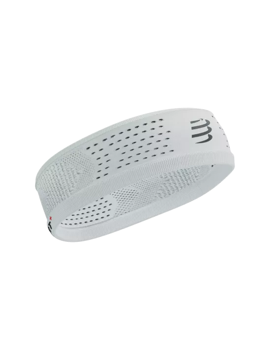 Compressport Unisex's Thin Headband On/Off - White