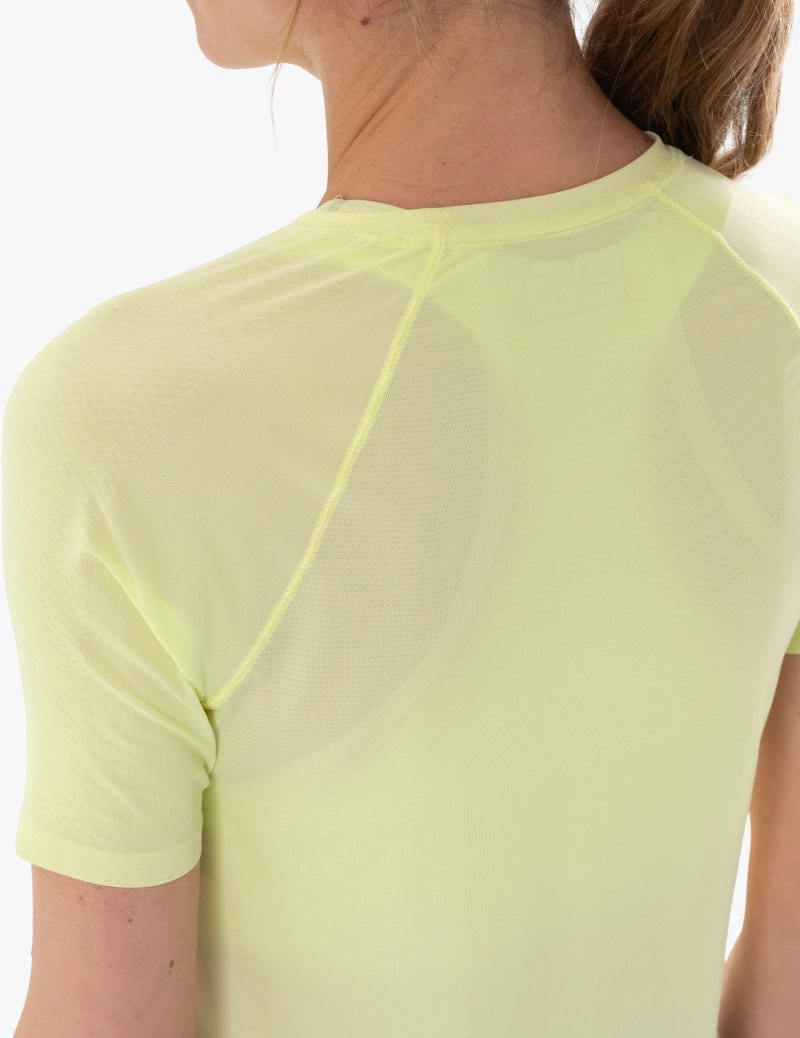 Compressport Women's Trail Racing SS Tshirt - Shadow Lime