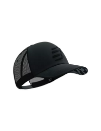 Compressport Unisex's Trucker Cap - Black/Black Refelctive