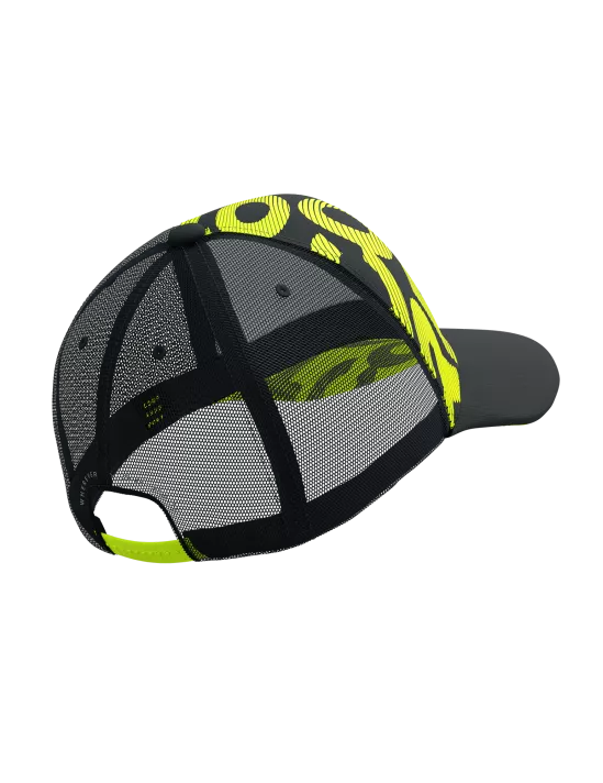 Compressport Unisex's Trucker Cap Flash - Black/Fluo Yellow