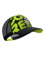 Compressport Unisex's Trucker Cap Flash - Black/Fluo Yellow