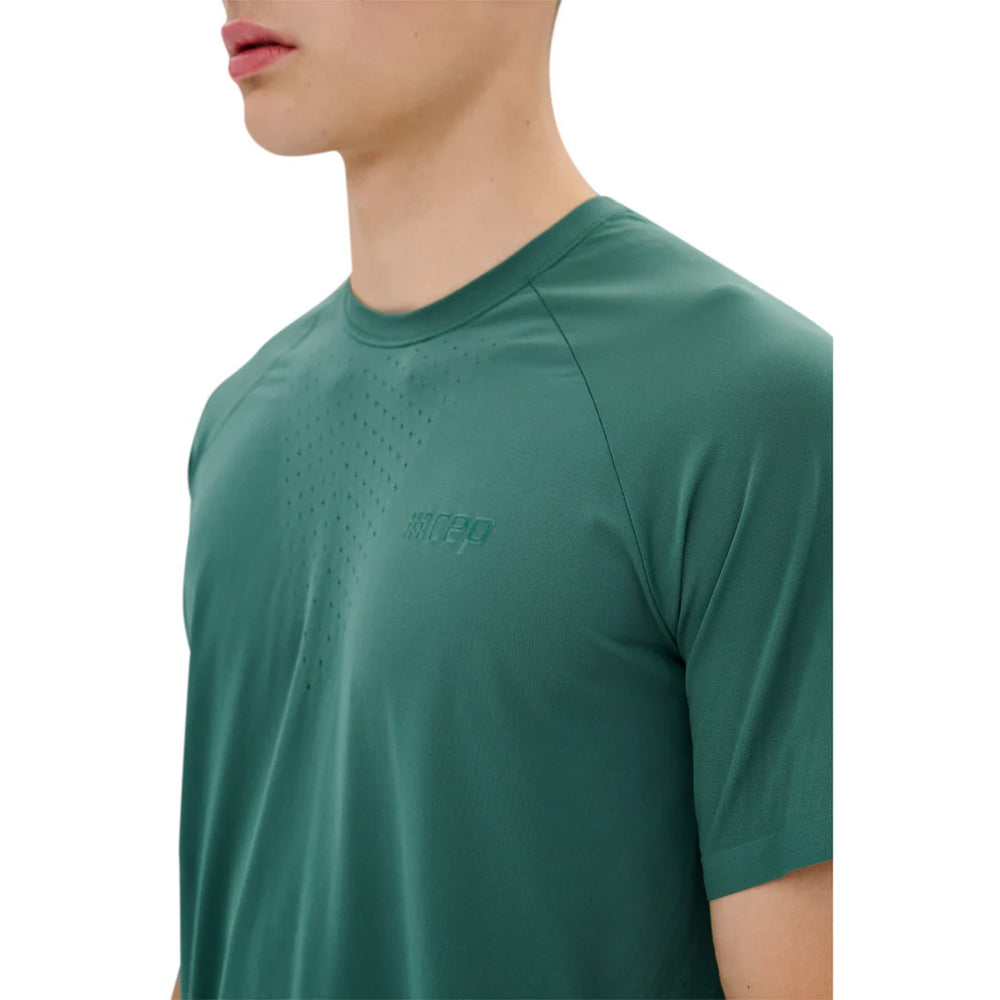 CEP Men's Ultralight Seamless Shirt Short Sleeve v2 - Green