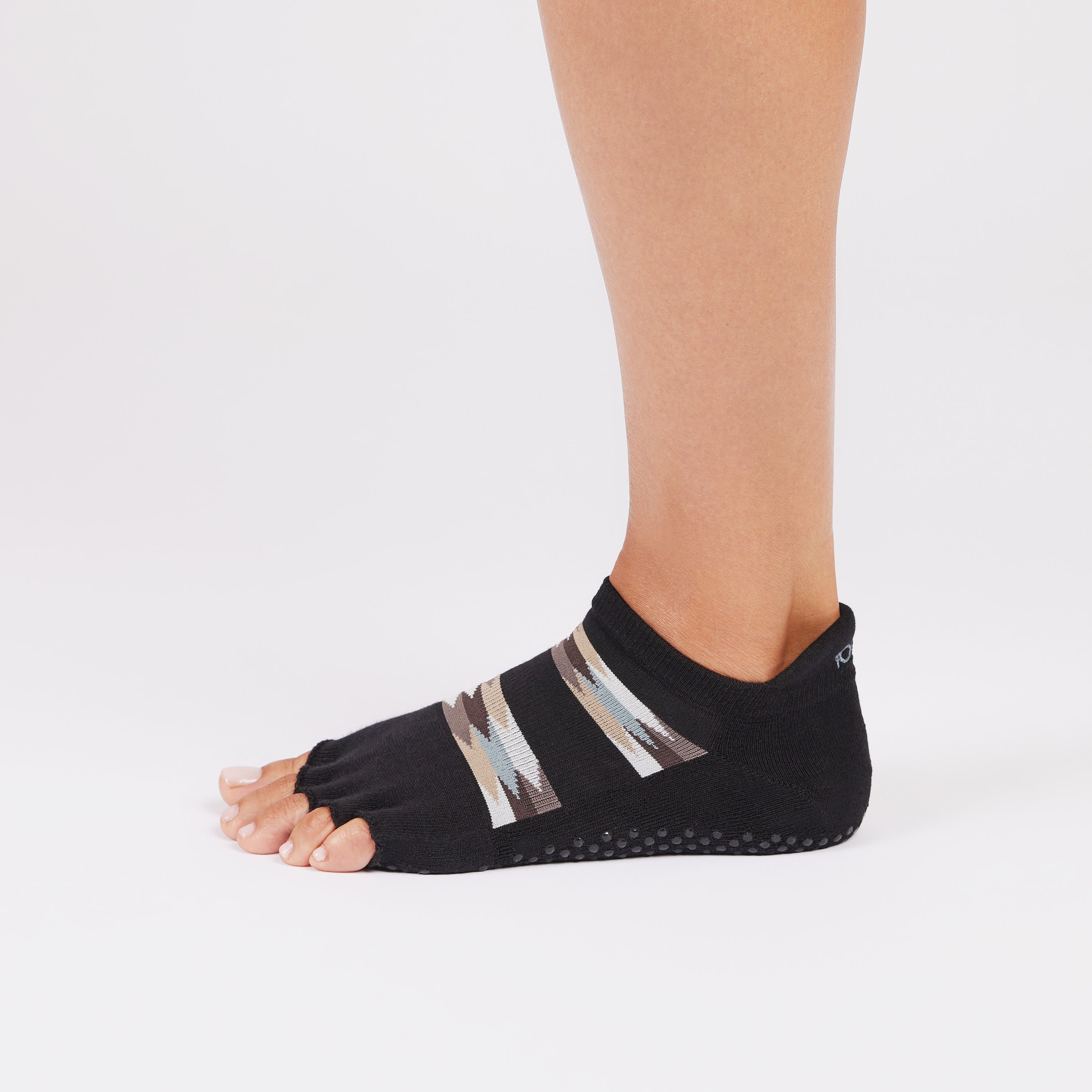 TOESOX Half Toe Ultra Fine Knit Melody - Mirage Stripe