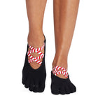 TOESOX Grip Full Toe Elle - Candy Cane Lane