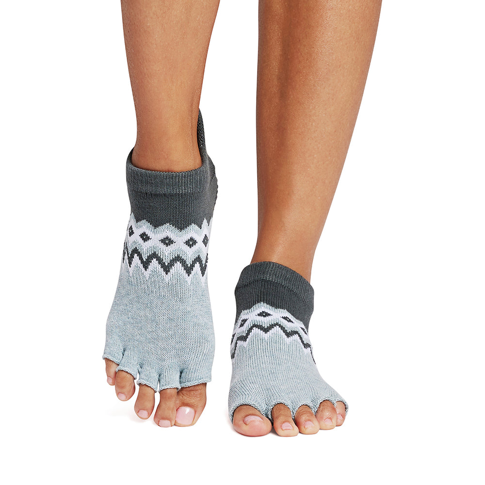 TOESOX Grip Half Toe Low Rise - Peaks