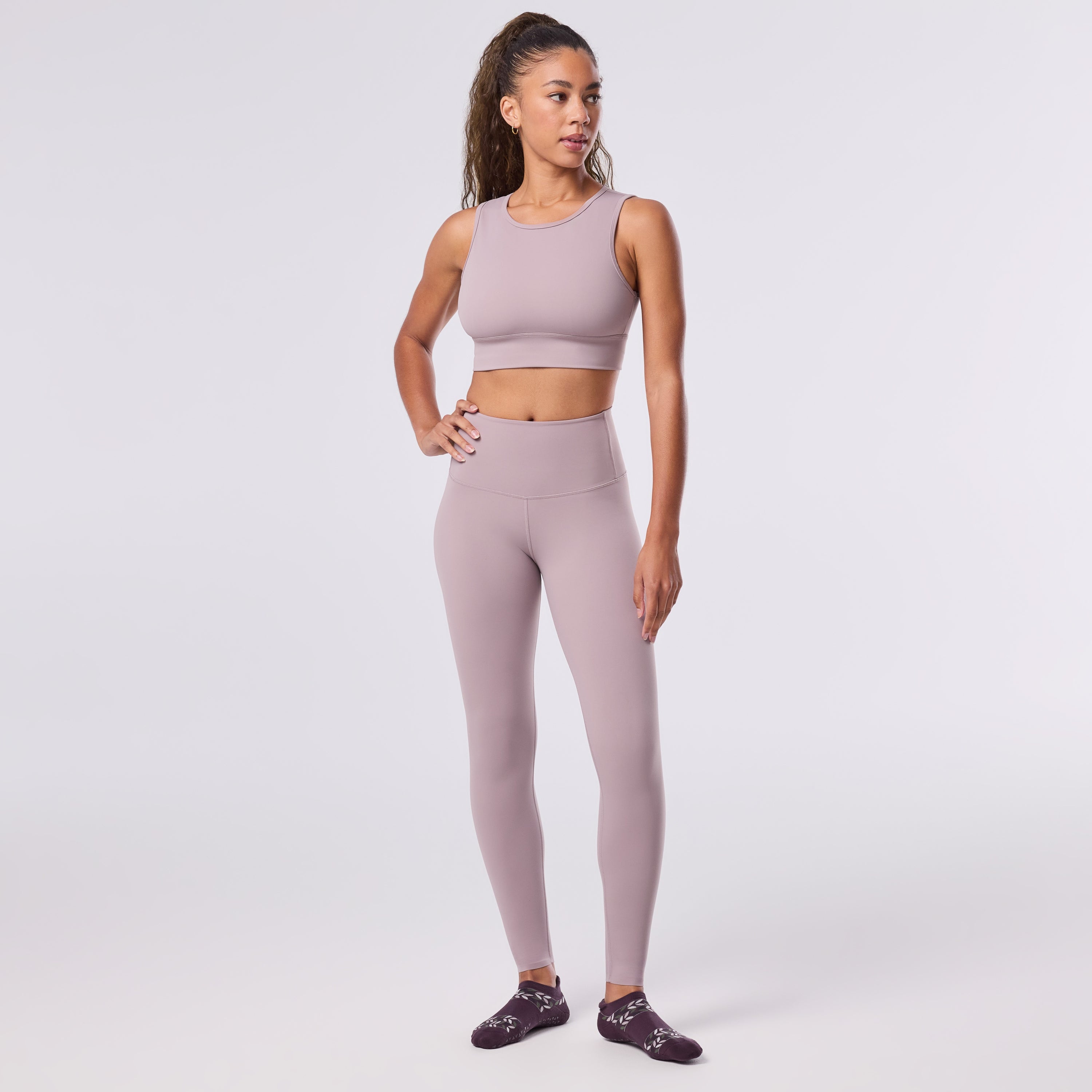 TAVI High Waisted Tight - Lavender Mist