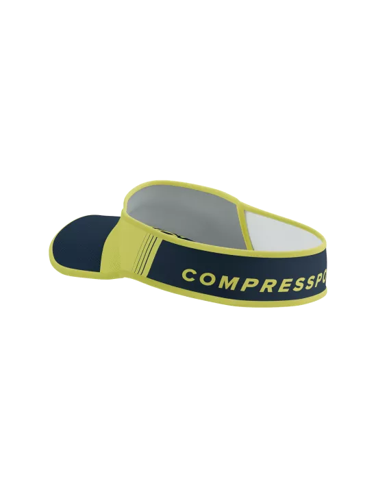 Compressport Unisex's Visor Ultralight - Dress Blues/Green Sheen