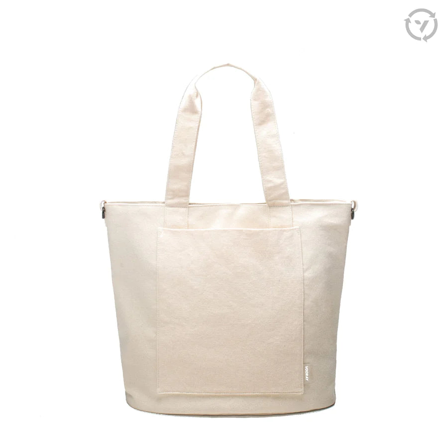 VOORAY Zoey Tote - Natural Cotton