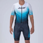 ZOOT Men's Ltd Tri Aero Full Zip Racesuit - Blue Wave