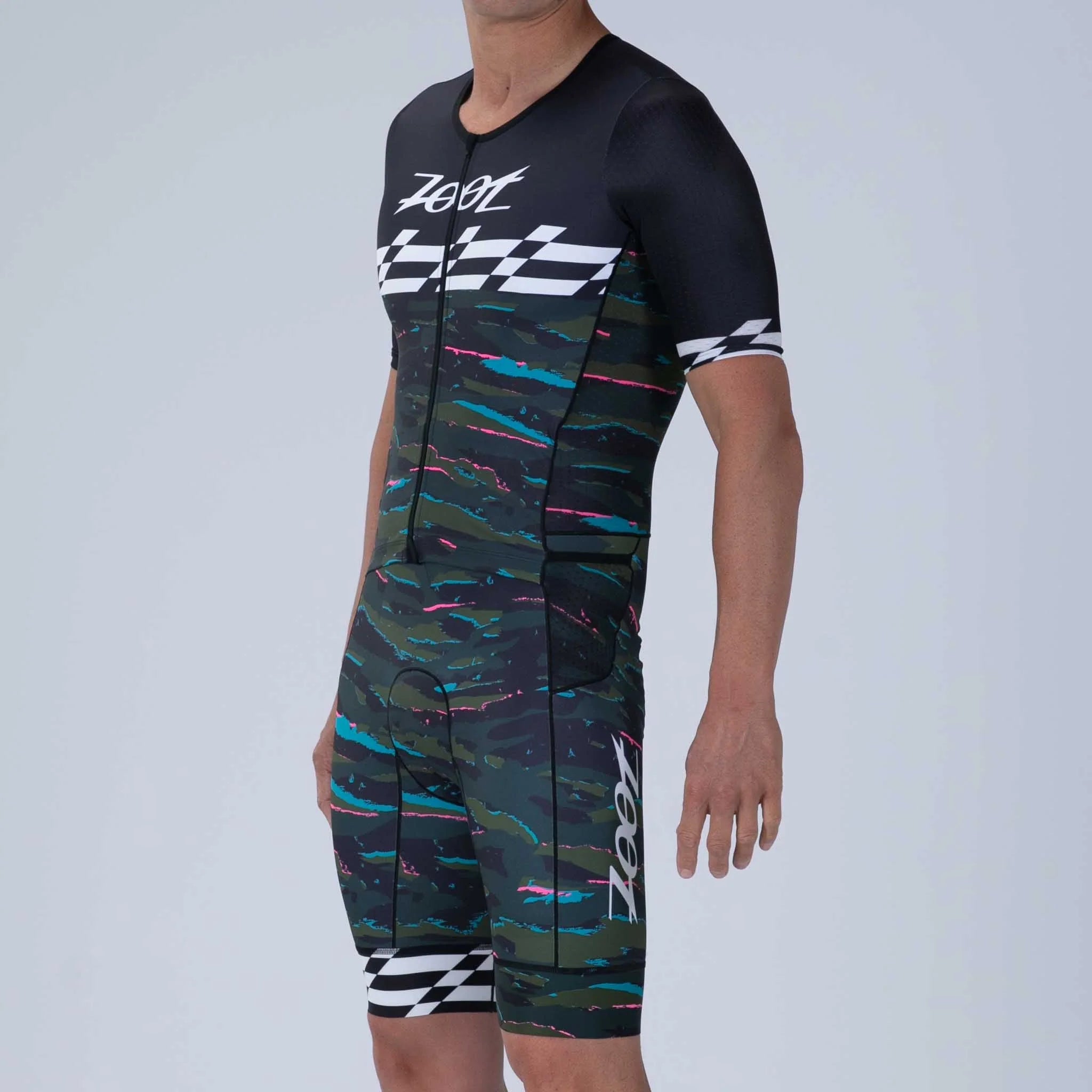 ZOOT Men's Ltd Tri Aero Full Zip Racesuit - Cali Camo