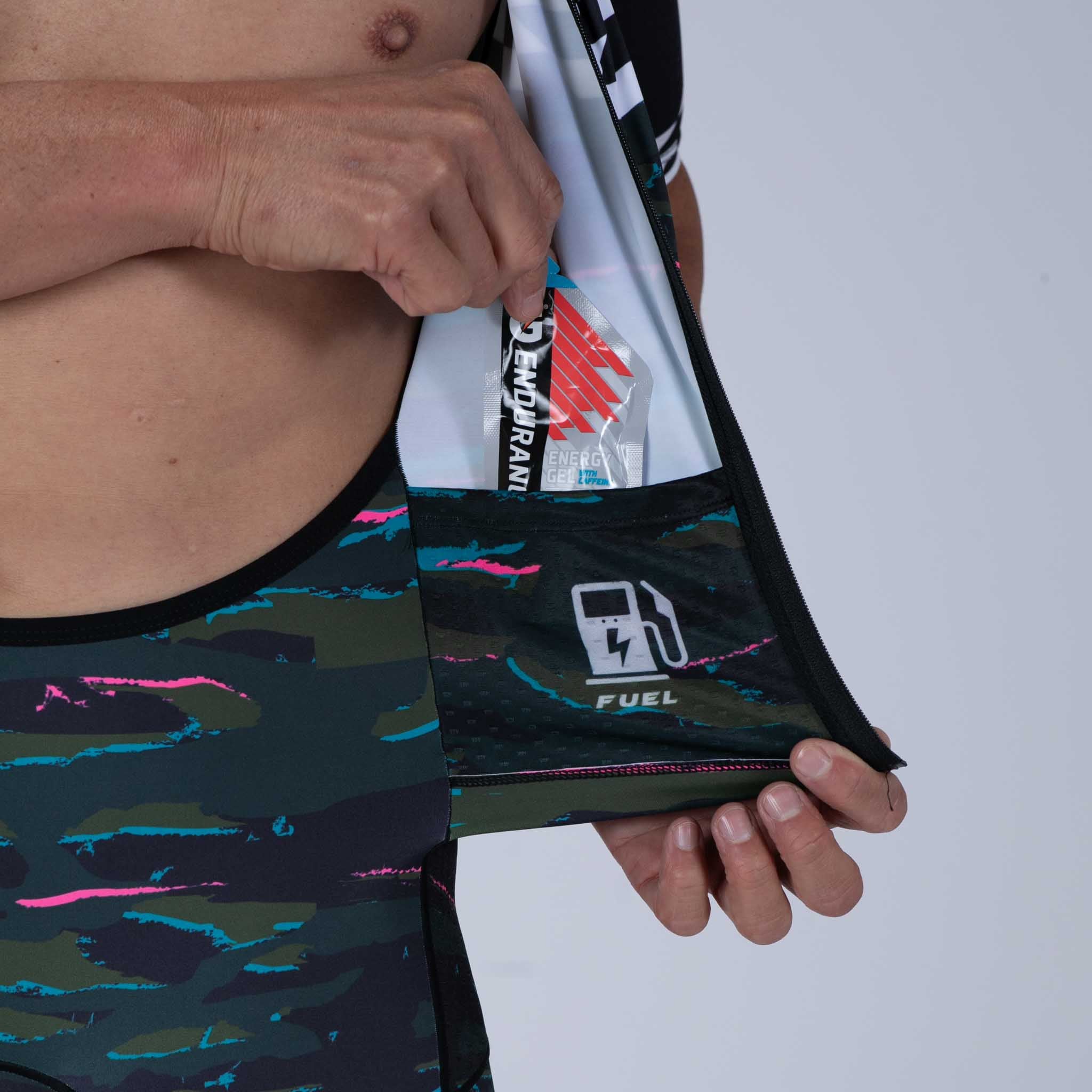 ZOOT Men's Ltd Tri Aero Full Zip Racesuit - Cali Camo