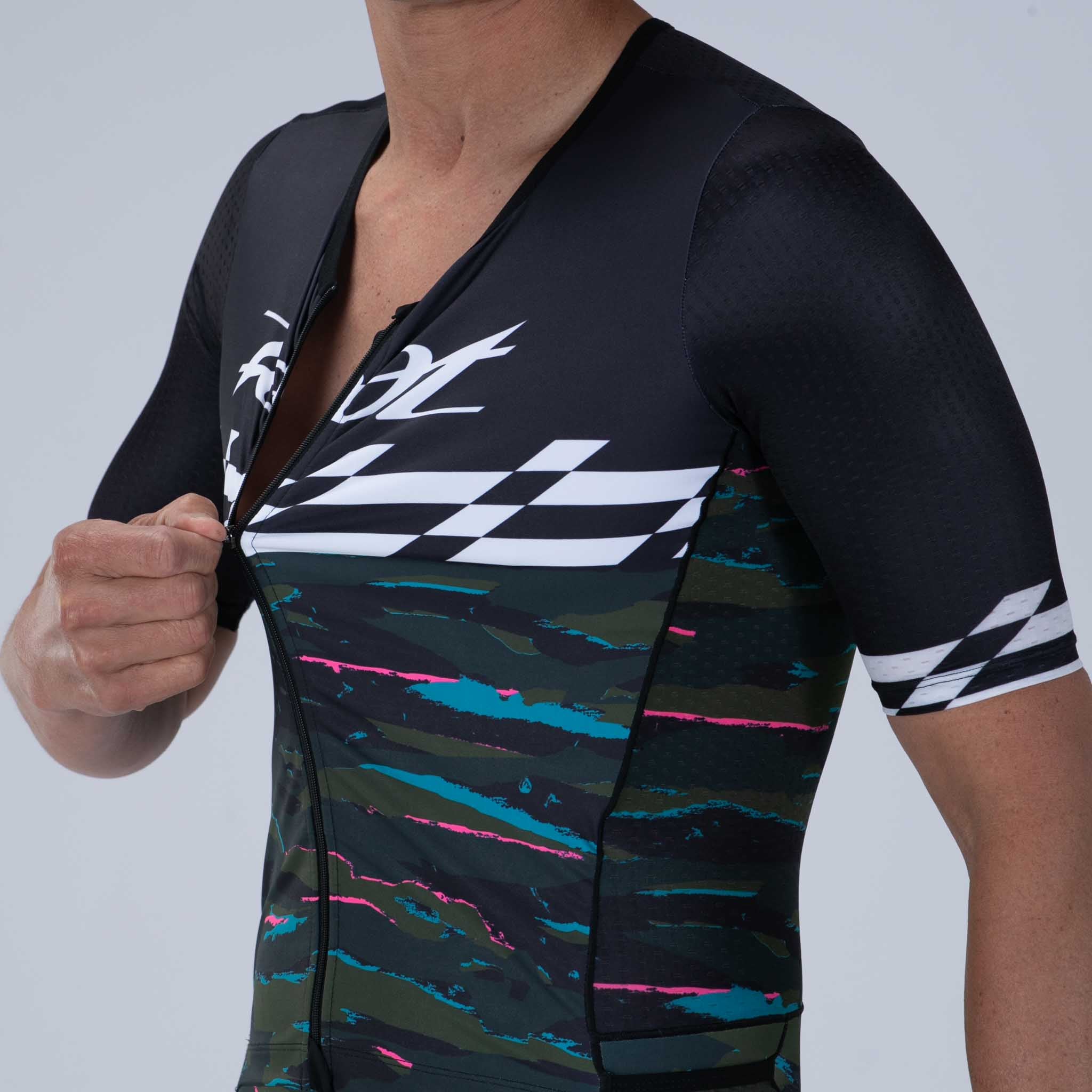 ZOOT Men's Ltd Tri Aero Full Zip Racesuit - Cali Camo