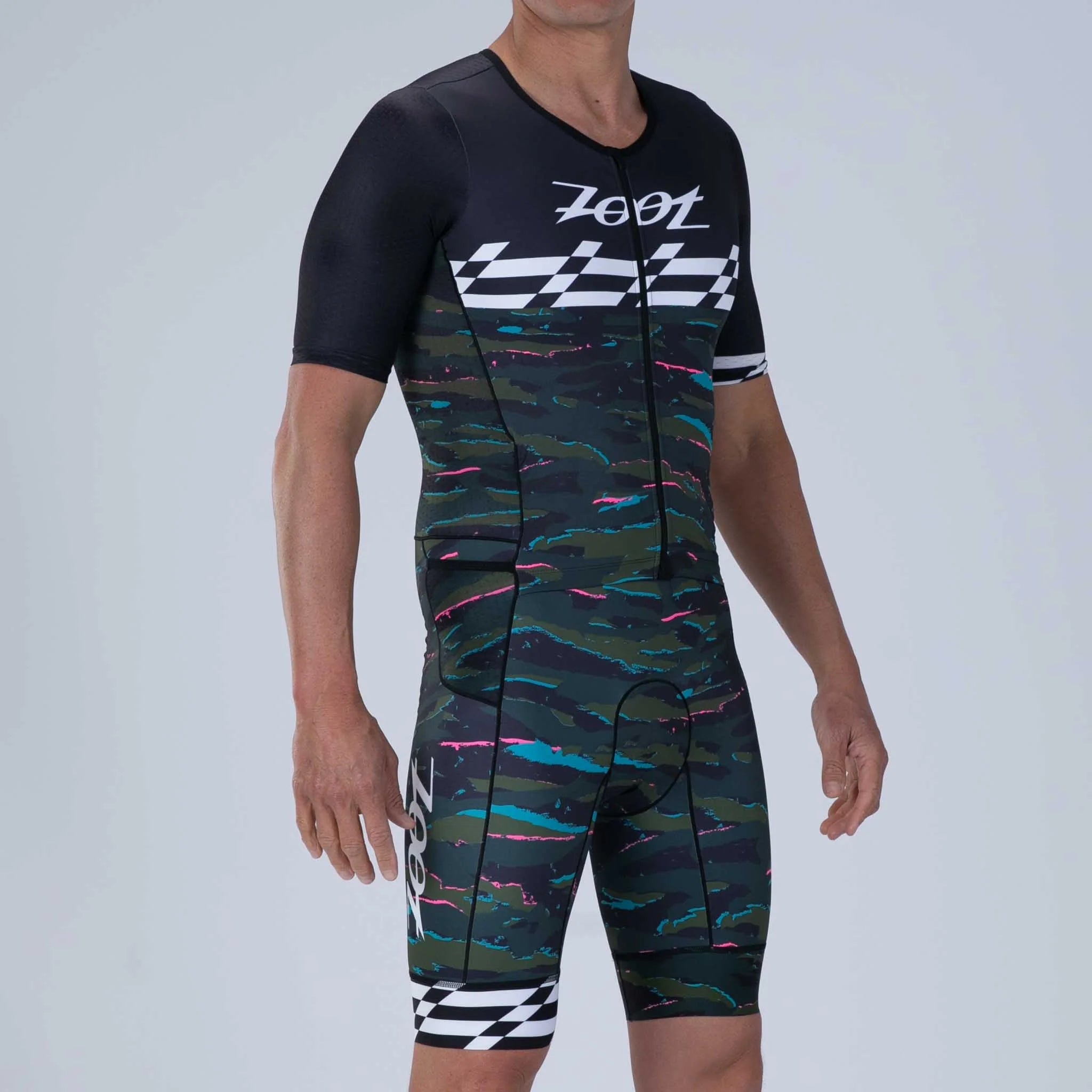 ZOOT Men's Ltd Tri Aero Full Zip Racesuit - Cali Camo