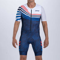 ZOOT Men's Ltd Tri Aero Full Zip Racesuit - COTE D'AZUR