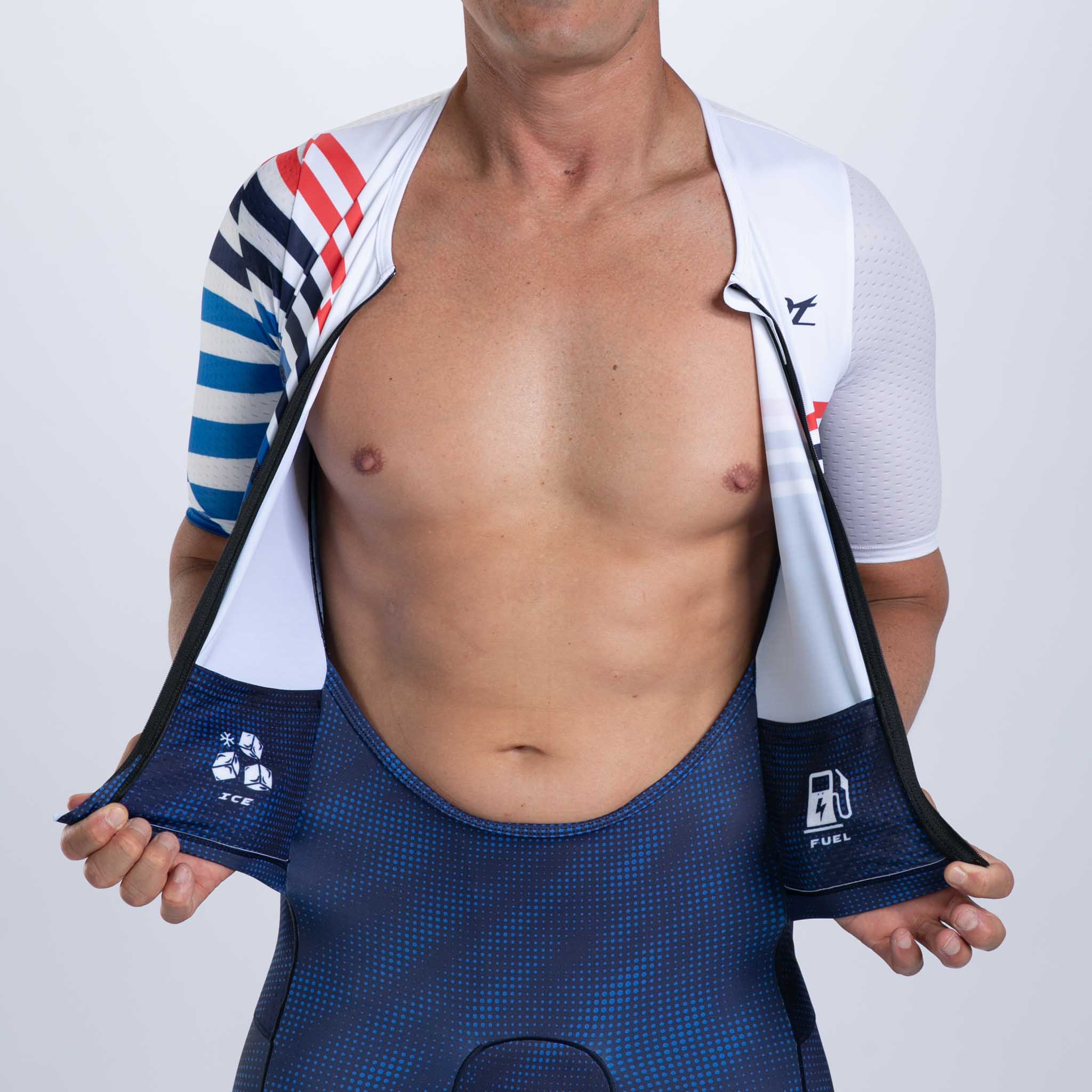 ZOOT Men's Ltd Tri Aero Full Zip Racesuit - COTE D'AZUR