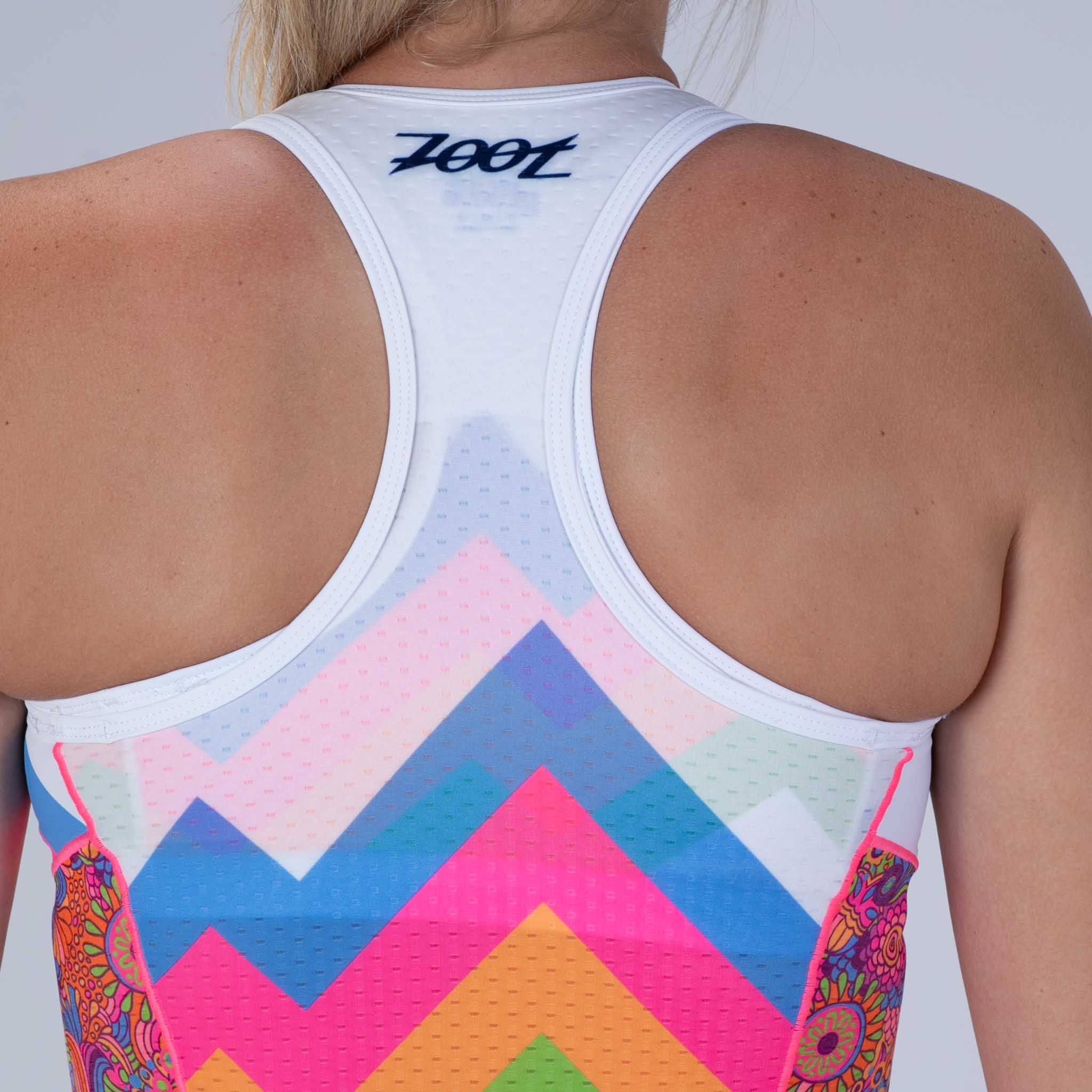ZOOT Women's Ltd Tri Sleeveless Full Zip Racesuit - Salty Groove