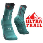 Compressport Unisex Pro Racing Socks V3.0 Trail - Nile Blue ( TSHV3-508 )
