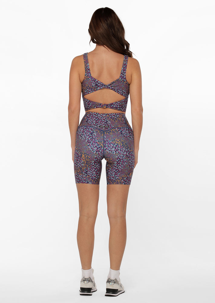 Lorna Jane Midnight Ditsy Bike Short - Midnight Ditsy Print