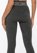 Lorna Jane Tempo Ankle Biter Leggings - Washed Titanium