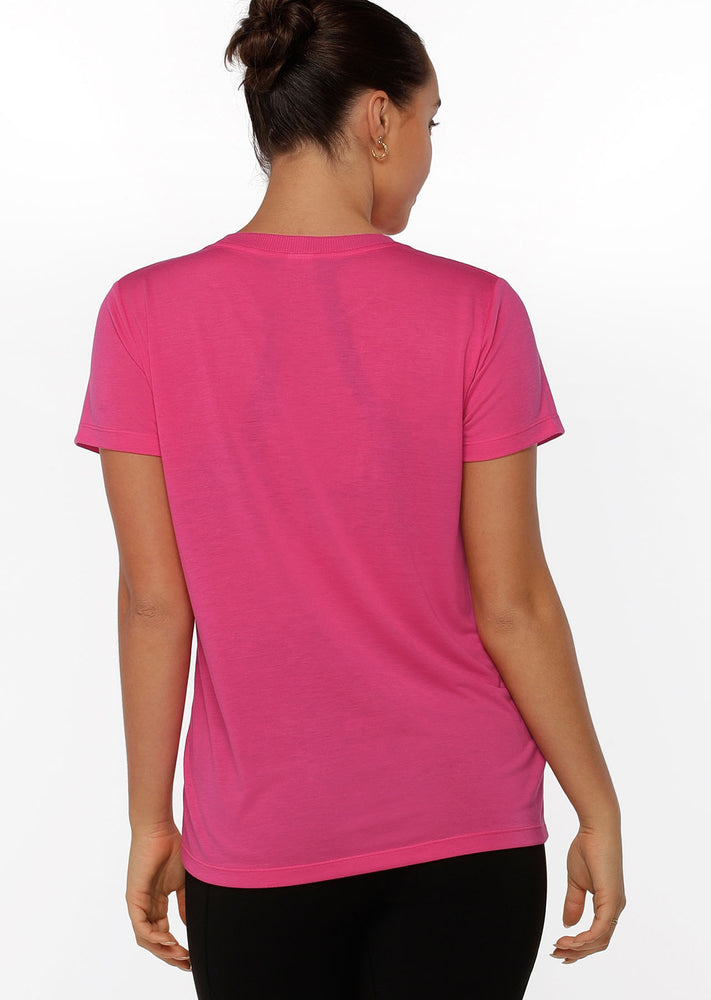 Lorna Jane Lotus T-Shirt - Babin Pink