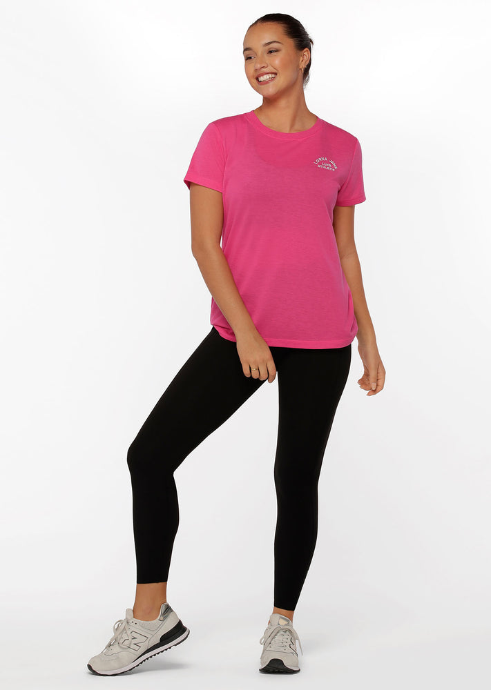 Lorna Jane Lotus T-Shirt - Babin Pink