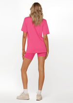 Lorna Jane Sweat And Surf Relaxed Tee - Babin Pink