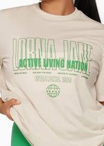 Lorna Jane Vacation Relaxed Tee - Oyster