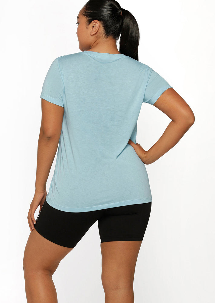 Lorna Jane Lotus T-Shirt - Blue Sky