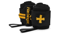 Harbinger Red Line Thumb Loop Wrist Wraps 18" - Gold/Black