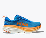 HOKA Men's Bondi 8 Wide - Coastal Sky/Vibrant Orange
