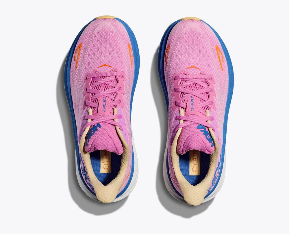 HOKA Women's Clifton 9 Wide - Cyclamen/Sweet Lilac