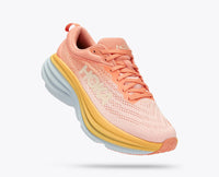 HOKA Women's Bondi 8 - Shell Coral/Peach Parfait