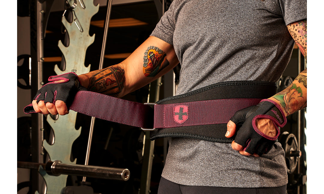 Harbinger Women's 5" Foam Core Belt- Black/Merlot