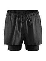 Craft Men's ADV Essence 2in1 Stretch Shorts - Black