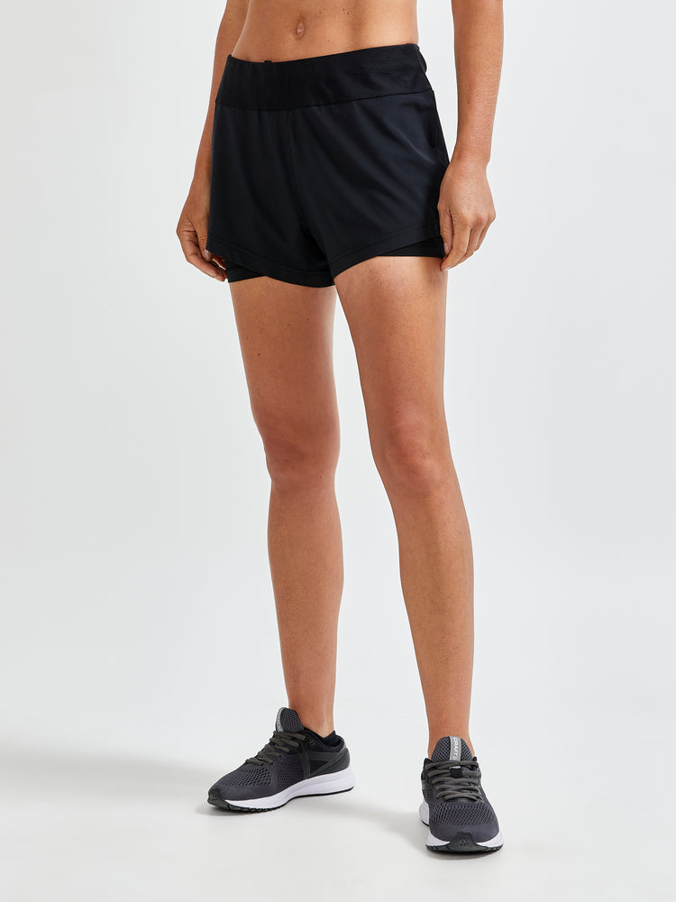 Craft Women's ADV Essence 2in1 Shorts - Black