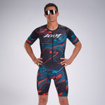 ZOOT Men's LTD Tri Full Zip Racesuit - LAVA