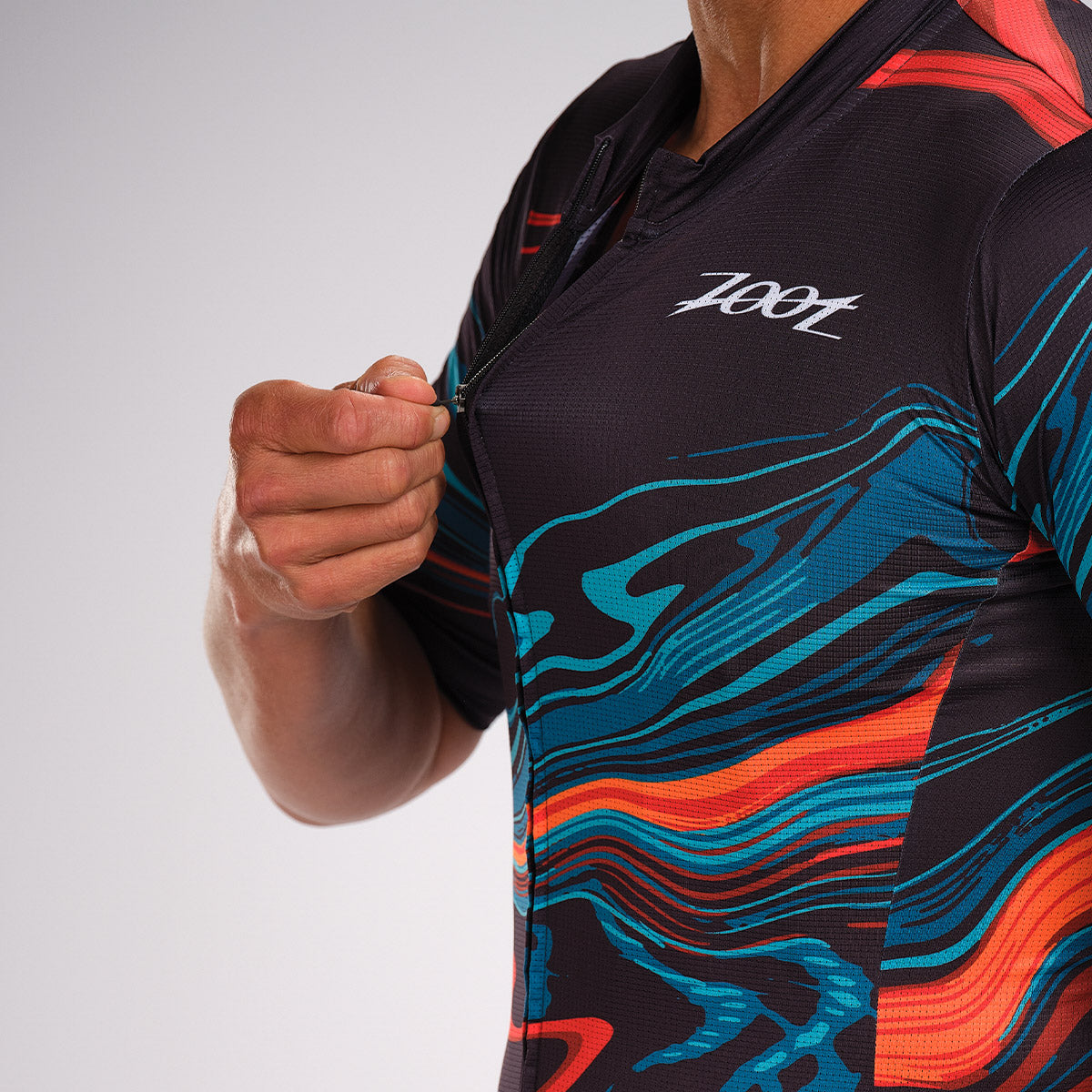 ZOOT Men's LTD Cycle AERO Jersey - LAVA