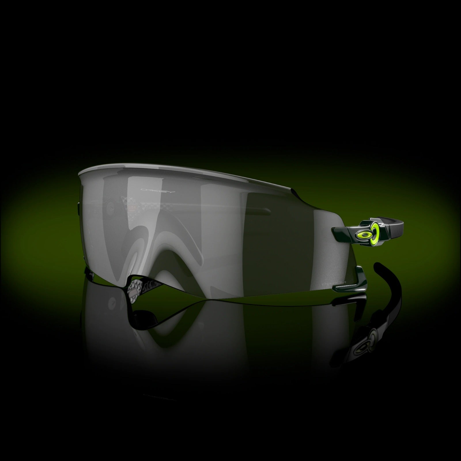 Green and hot sale black oakleys