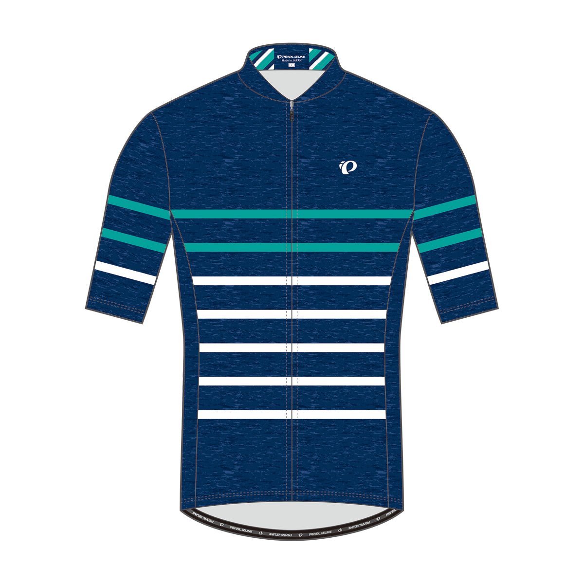 Pearl Izumi Men's Comfort Jersey - Navy boarder ( 604-B-3 )