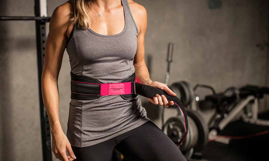 Harbinger 5" Women Foam Core Belt - Black/Pink